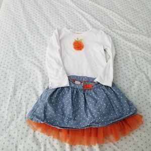Gymboree Pumpkin Outfit 4T